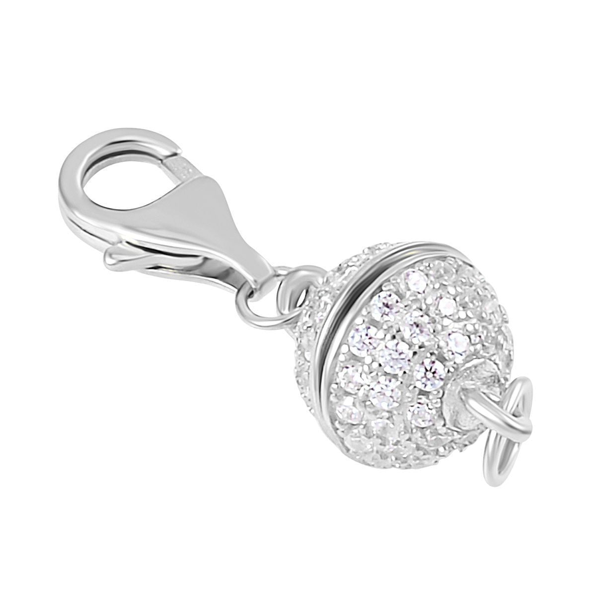 Zirkonia Magnetverschluss Silber