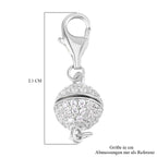 Zirkonia Magnetverschluss Silber