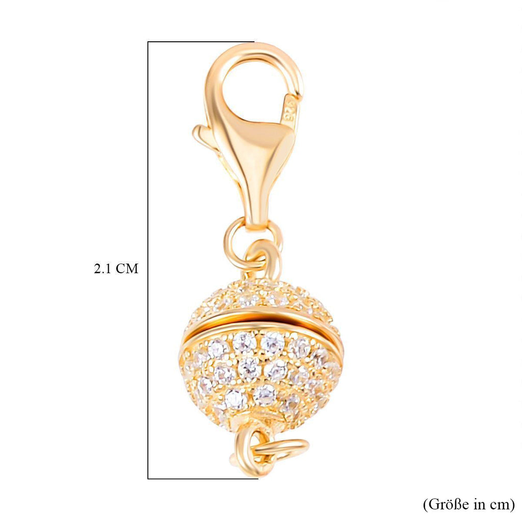 Zirkonia Magnetverschluss Gold