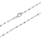 Prämie 950 Platin Flache Spiegel Kette ca. 56 cm ca. 2,70g