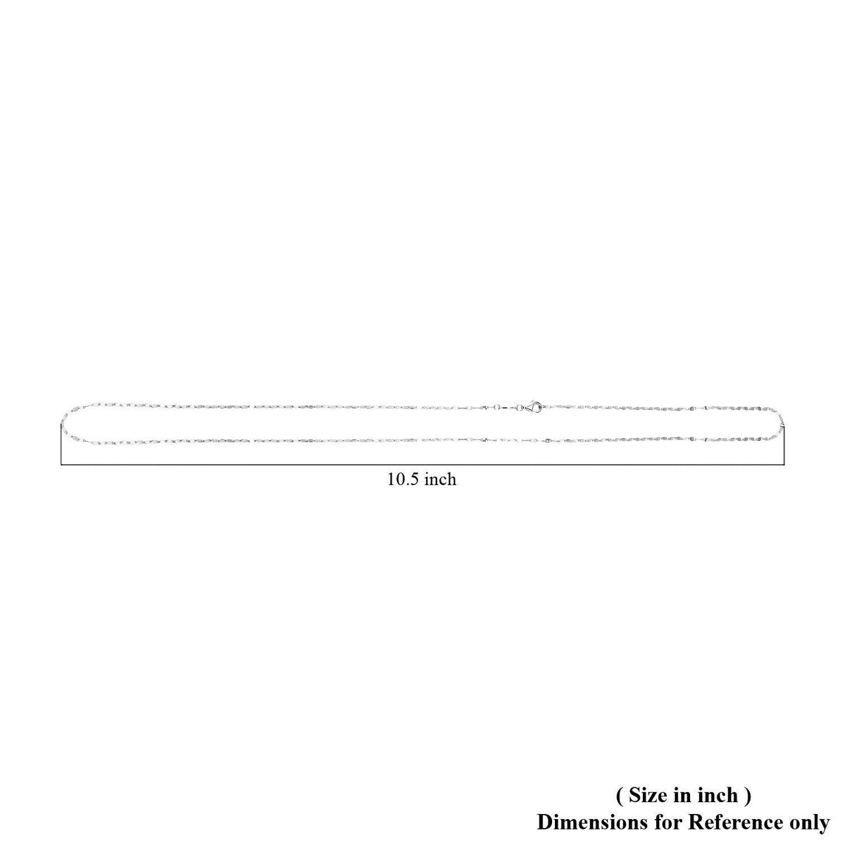 Prämie 950 Platin Flache Spiegel Kette ca. 56 cm ca. 2,70g