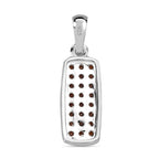 Roter Granat Anhänger 925 Silber ca. 0.46 ct