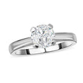 EF Moissanit Ring 925 Silber platiniert (Größe 20.00) ca. 1,00 ct