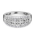 Weißer Diamant Ring, 925 Silber platiniert (Größe 16.00) ca. 0.20 ct