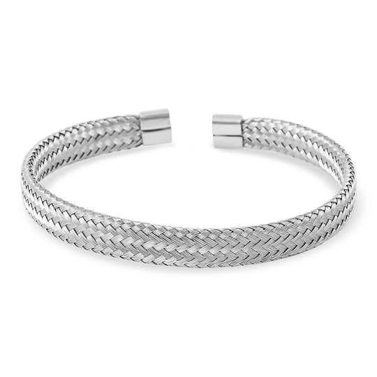 Flexibles 316L Edelstahl Armreif, ca. 12,00g, vergoldet