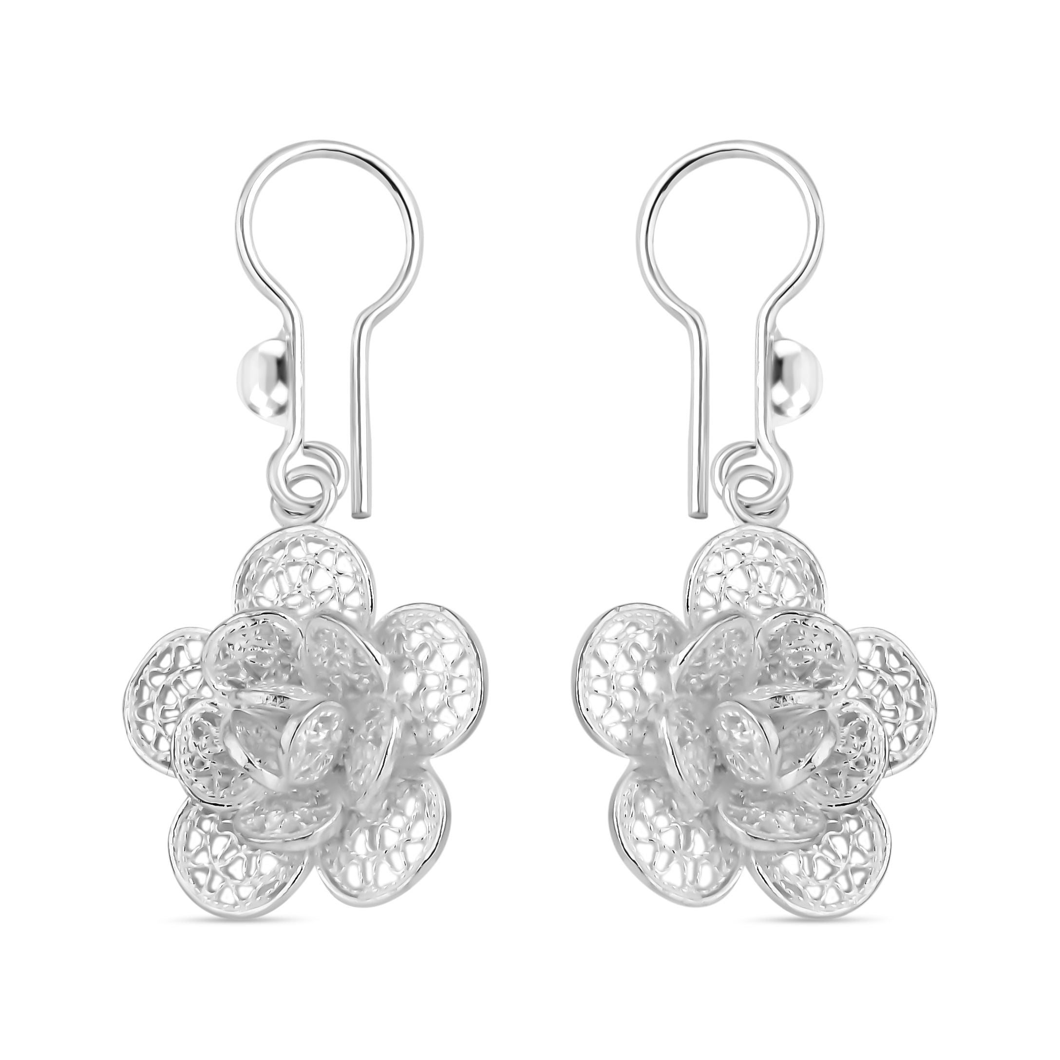 Royal Bali - 925 Silber Ohrringe, ca. 4,30g