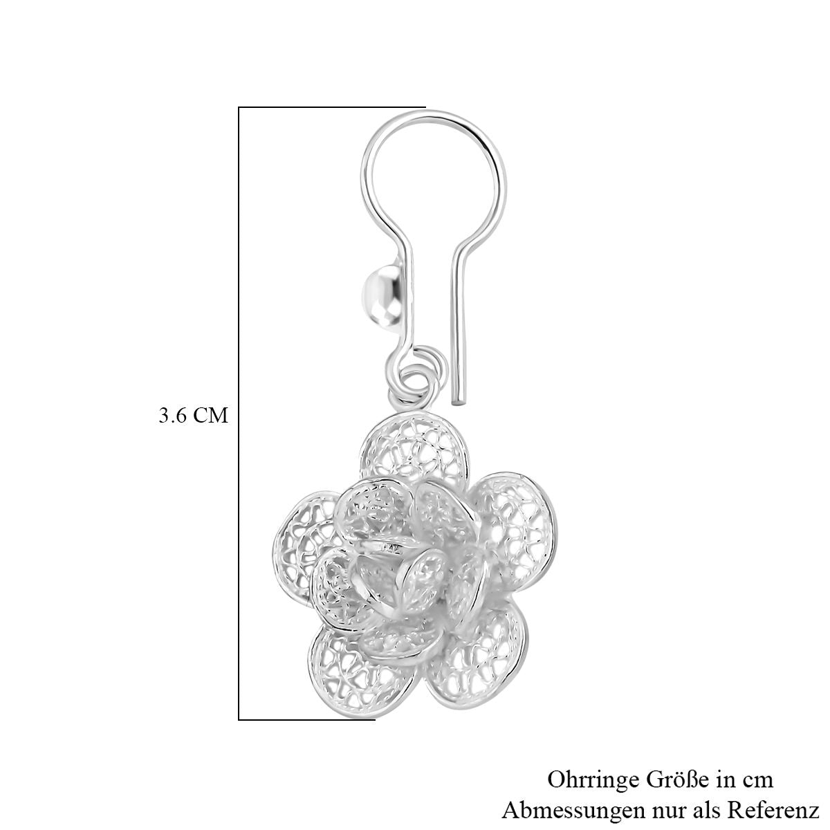 Royal Bali - 925 Silber Ohrringe, ca. 4,30g