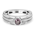 AA Natürlicher Tansanischer Lavendel-Spinell Ringe 925 Silber platiniert (Größe 17.00) ca. 0.43 ct