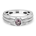 AA Natürlicher Tansanischer Lavendel-Spinell Ringe 925 Silber platiniert (Größe 20.00) ca. 0.43 ct