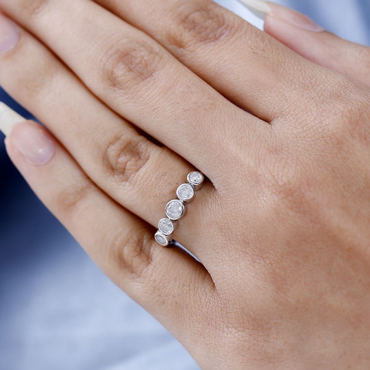 Weißer Diamant Ring 375 Gold (Größe 18.00) ca. 0,50 ct