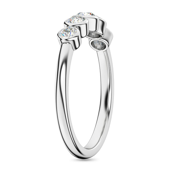 Weißer Diamant Ring 375 Gold (Größe 18.00) ca. 0,50 ct