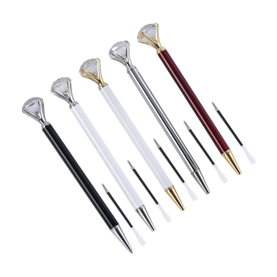 5er-Set Kristall-Kugelschreiber mit 5 Tinten, 15,2 cm, Mehrfarbig