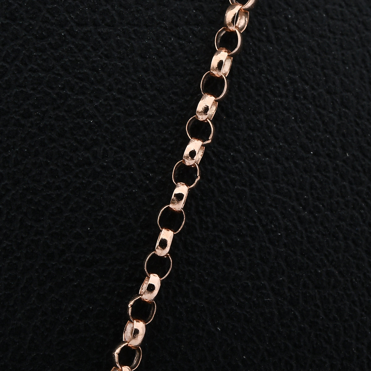 Erbskette, 375 Roségold ca. 40.5 cm