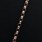 Erbskette, 375 Roségold ca. 40.5 cm