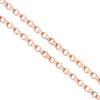 Erbskette, 375 Roségold ca. 40.5 cm