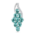 Minz Apatit und Zirkon Anhänger - 1,93 ct.