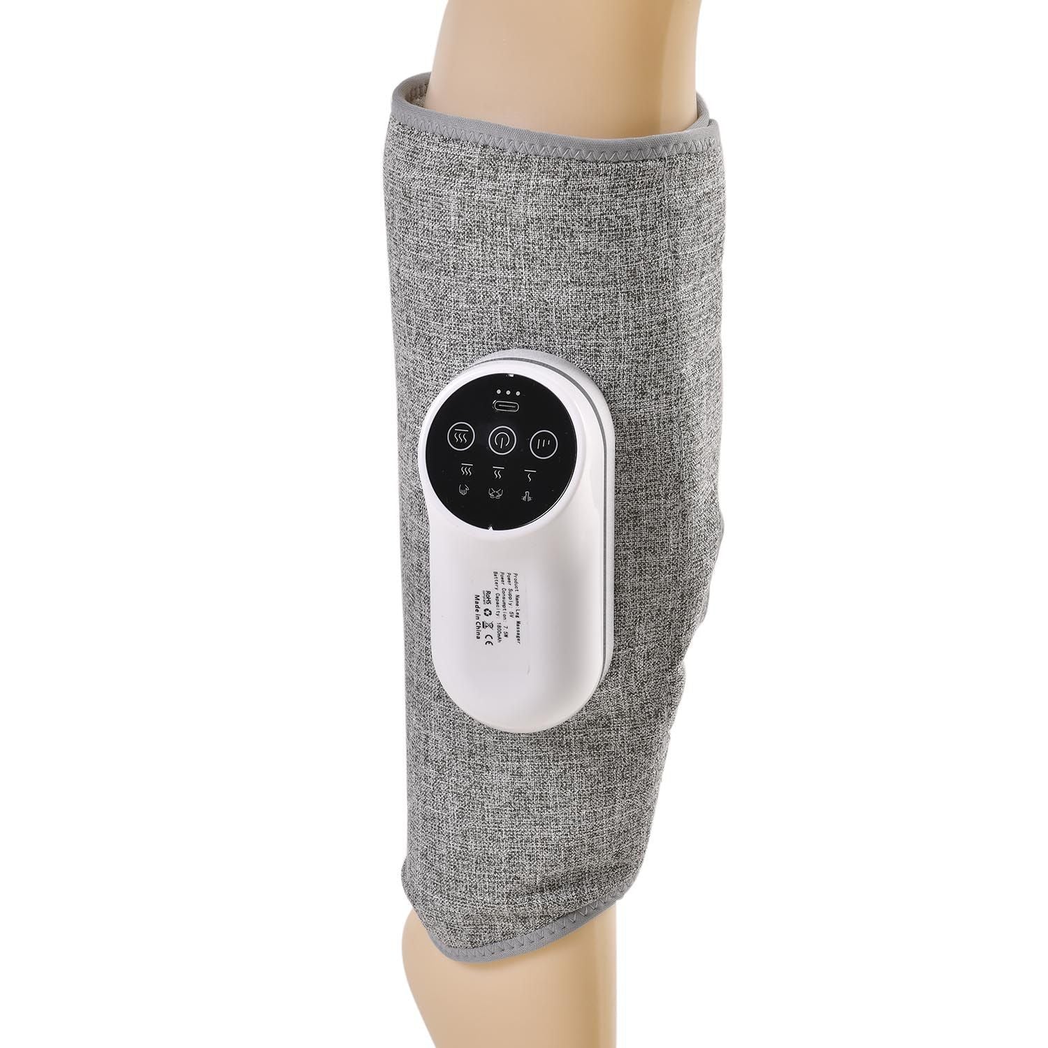 Therapeutischer Bequemer Beinmassierer Deluxe, Wärmetherapie, 3 Stufen Stärkeeinstellung, Baumwolle