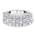 D'Joy Moissanit Ring 925 Silber Platiniert (Größe 18.00) ca. 1.56 ct