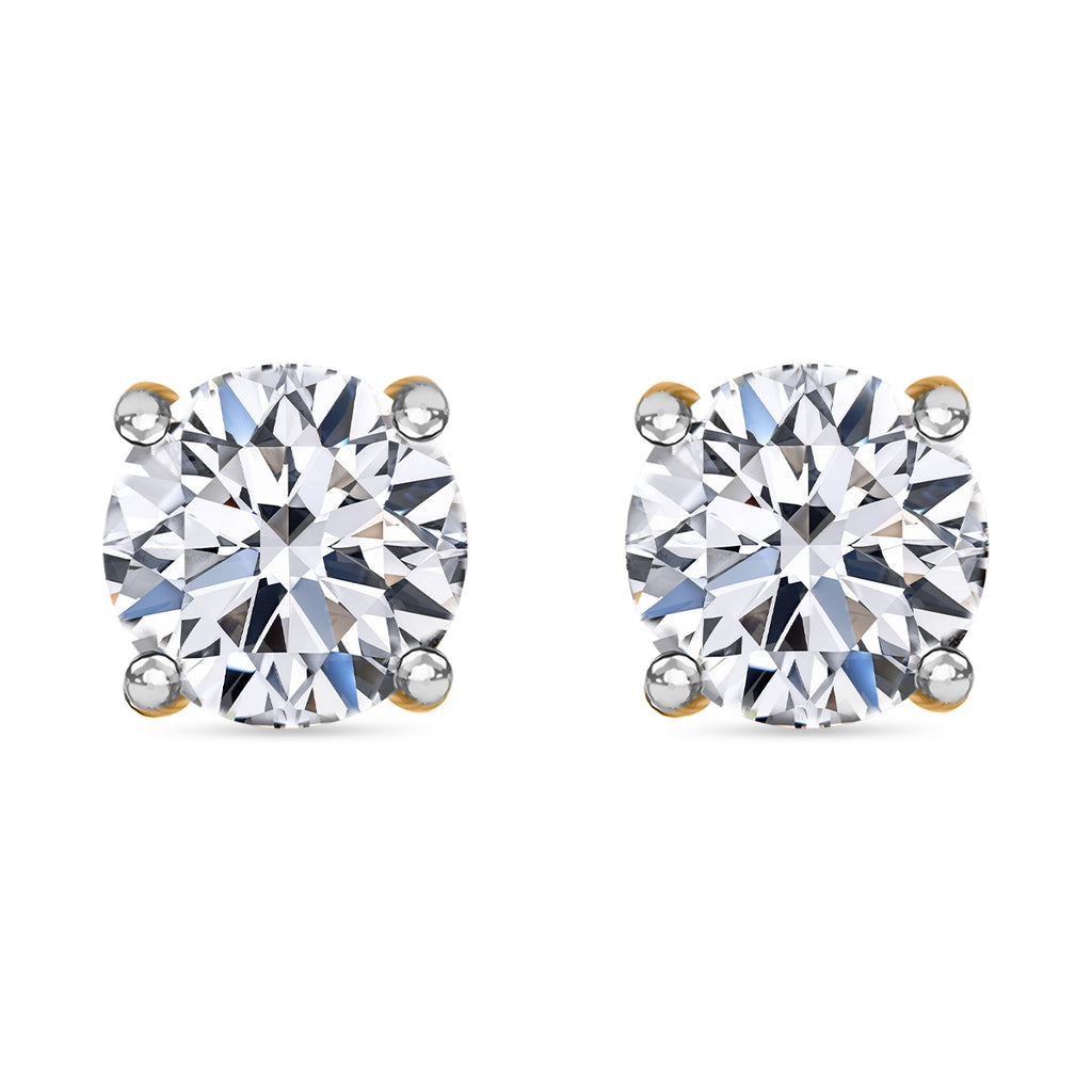 Lab grown Diamant-Ohrringe, IGI zertifiziert SI-GH Ohrringe, 585 gelbgold, ca. 0.50 ct