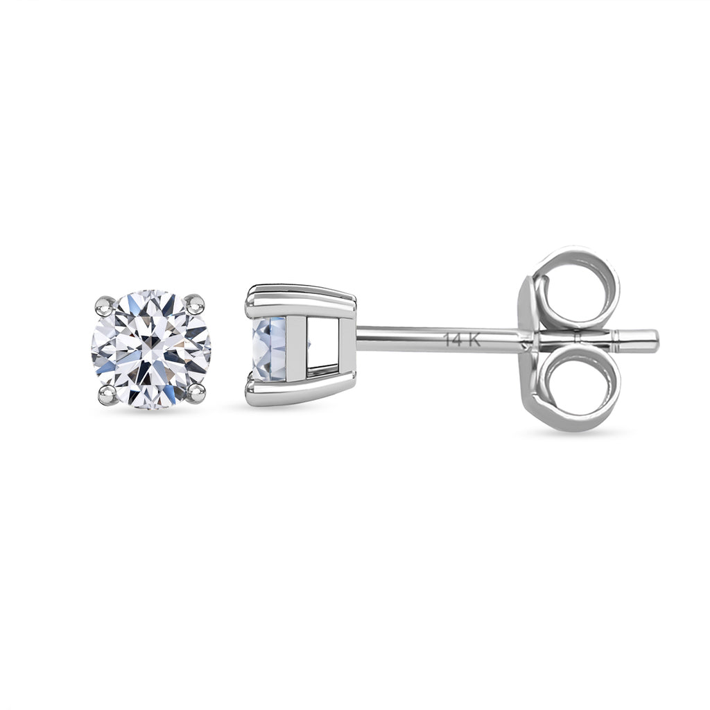 Lab-grown Diamant, IGI zertifiziert SI-GH Ohrringe, 585 Weißgold, ca. 0.50 ct