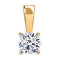 Lab grown Diamant-Anhänger, IGI zertifiziert SI-GH, Anhänger 585 gelbgold, ca. 0.50 ct