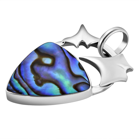 Royal Bali Kollektion- Abalone Muschel Anhänger in 925 Silber