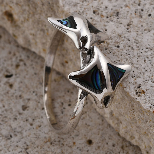 Royal Bali - Abalone Muschel Ring, 925 Silber