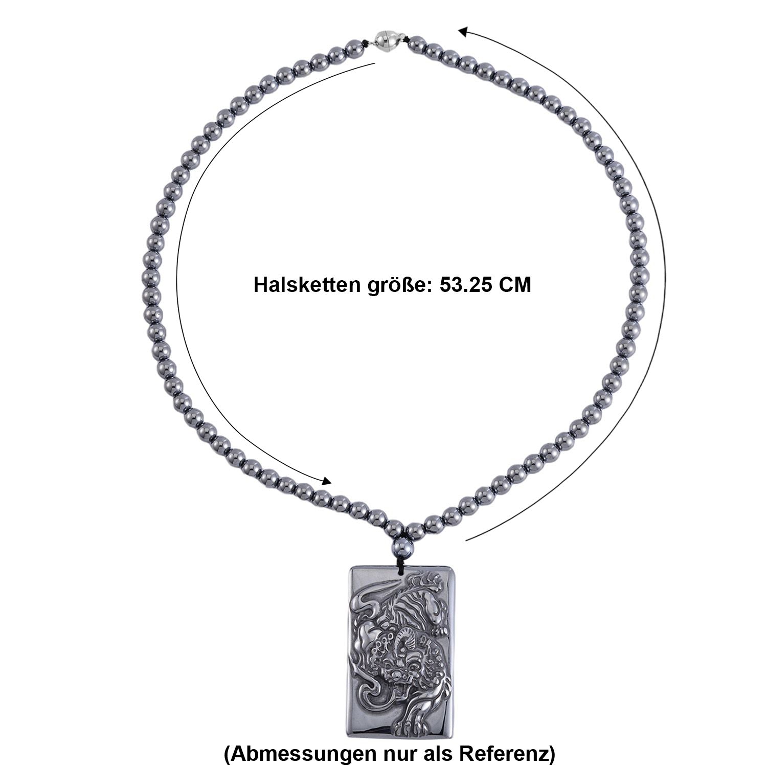 Terahertz Halskette ca. 53.25 cm 925 Silber rhodiniert ca. 295.70 ct