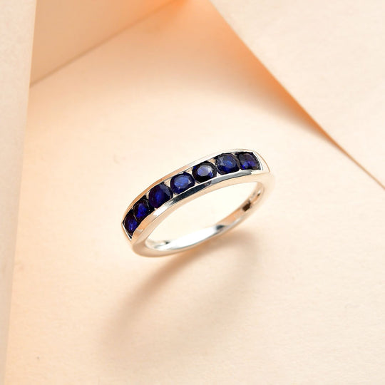 Masoala Saphir (Fissure gefüllt) Ring, 925 Silber ca. 1.09 ct