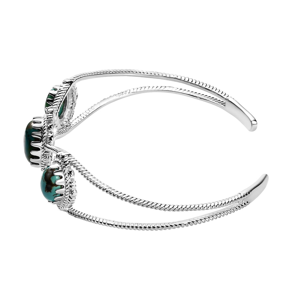 Sierra Nevada Türkis Armreif ca. 19 cm 925 Silber ca. 8.89 ct