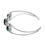 Sierra Nevada Türkis Armreif ca. 19 cm 925 Silber ca. 8.89 ct