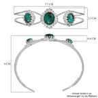 Sierra Nevada Türkis Armreif ca. 19 cm 925 Silber ca. 8.89 ct
