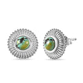 Sierra Nevada Türkis Ohrringe, 925 Silber platiniert ca. 1.20 ct