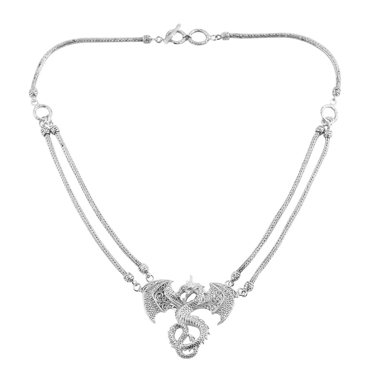 Royal Bali - 925 Silber Halskette, ca. 50 cm, ca. 41,88g