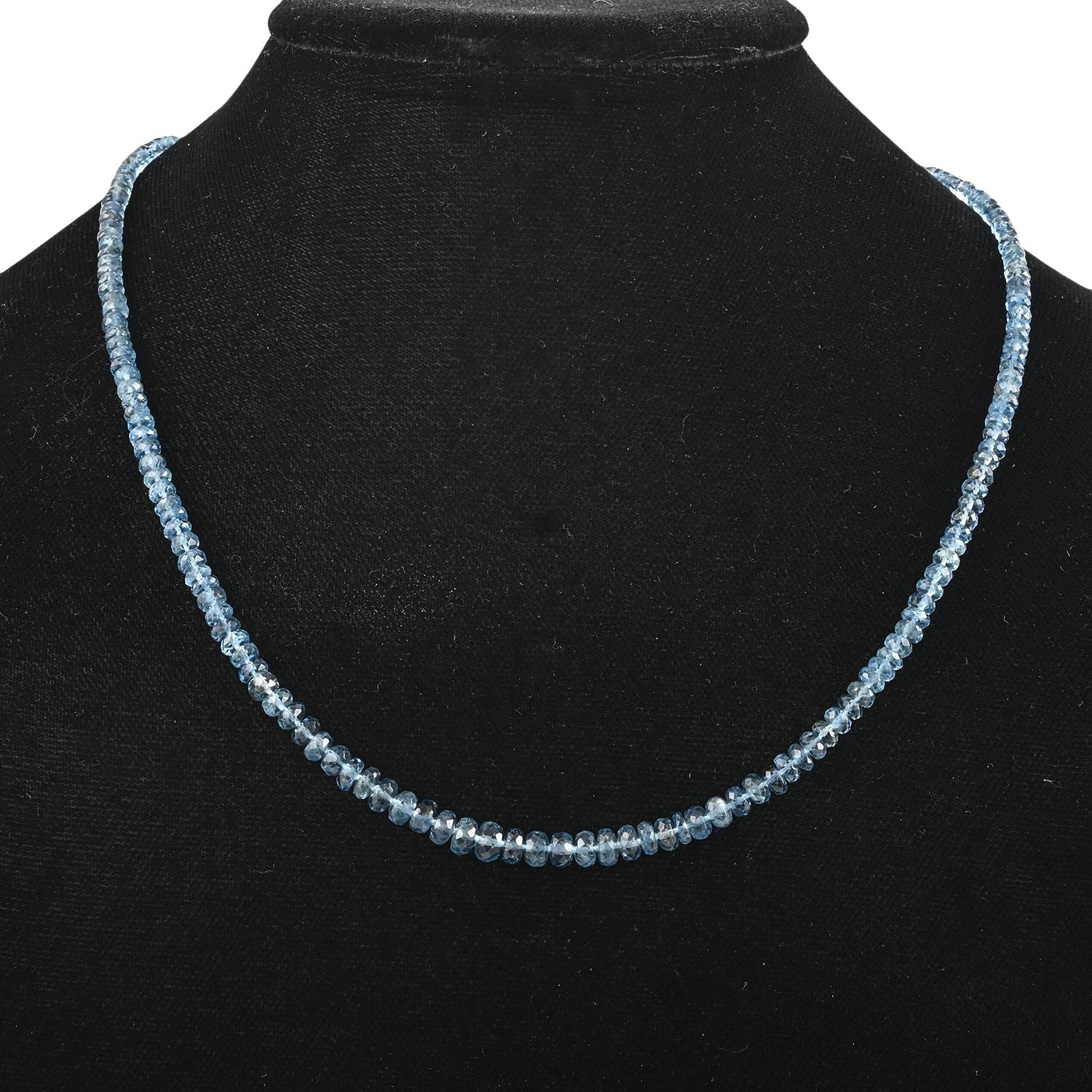 Rhapsody AAAA Santamaria Aquamarin Halskette ca. 45 cm 950 Platin ca. 60,00 ct.
