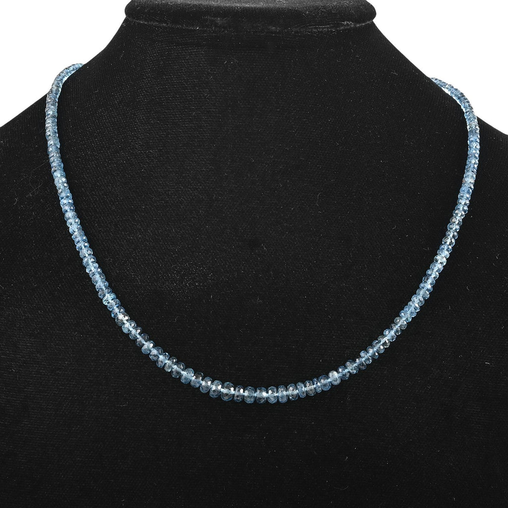 Rhapsody AAAA Santamaria Aquamarin Halskette ca. 45 cm 950 Platin ca. 60,00 ct.