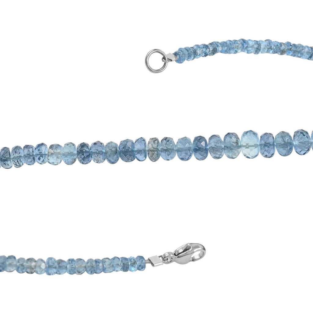 Rhapsody AAAA Santamaria Aquamarin Halskette ca. 45 cm 950 Platin ca. 60,00 ct.