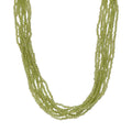 Natürliche Peridot mehrsträngige Halskette, 50cm - 100 ct.