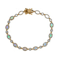 Natürliches, äthiopisches Welo Opal und Zirkon-Armband - 1,82 ct.