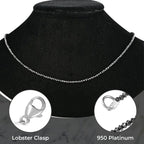 Rhapsody Schwarzer Diamant AAAA Halskette ca. 45 cm 950 Platin ca. 24,00 ct.