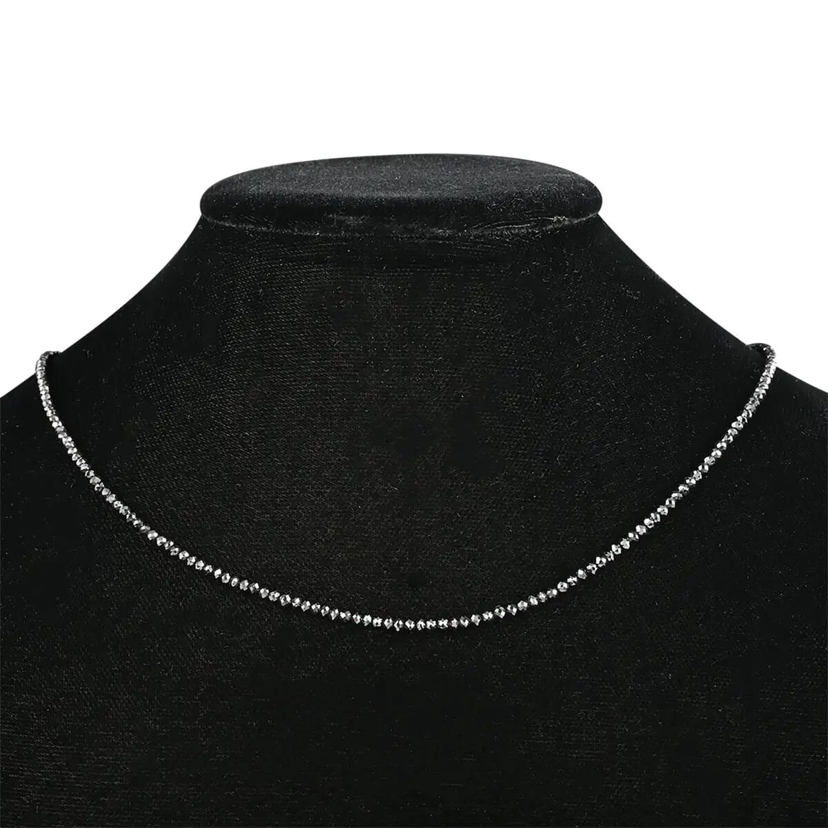 Rhapsody Schwarzer Diamant AAAA Halskette ca. 45 cm 950 Platin ca. 24,00 ct.