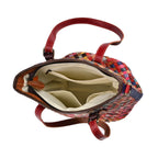 Chaos by Elsie - 100% Echtleder gewebter Tasche mit RFID schutz, 30x27x20 cm
