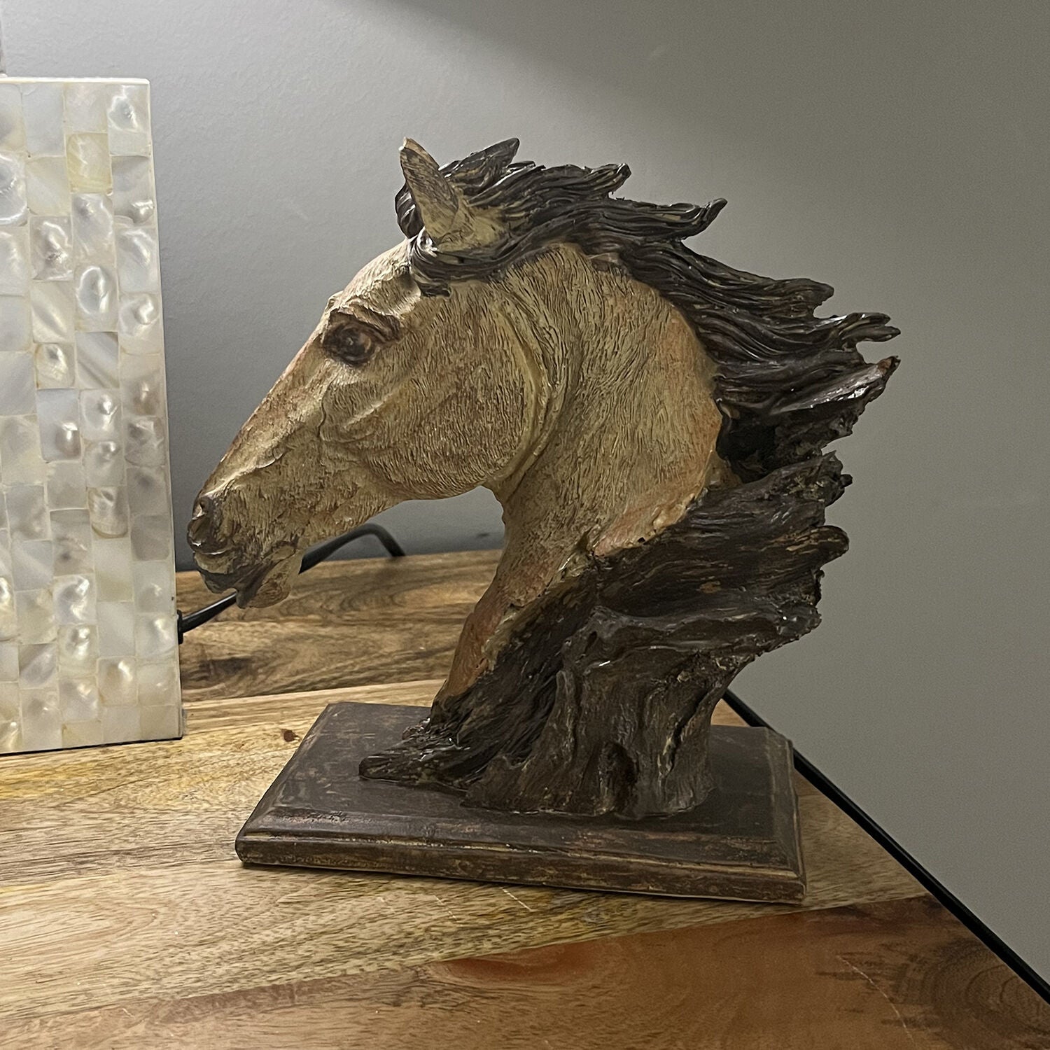 Harz Home Dekor, 15.5x13x25.5cm, Pferd
