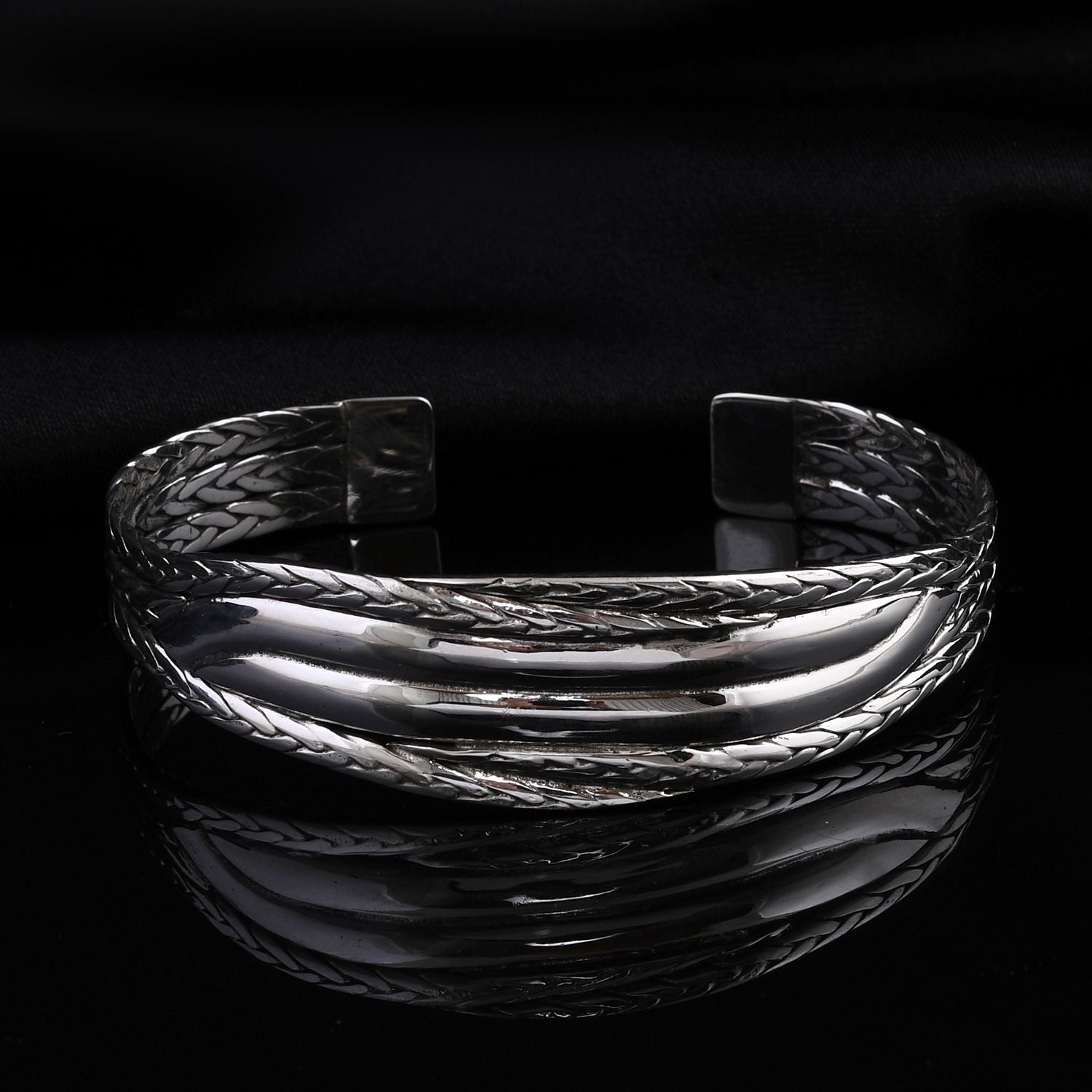 925 Silber Armreif ca. 19 cm ca. 26,77g