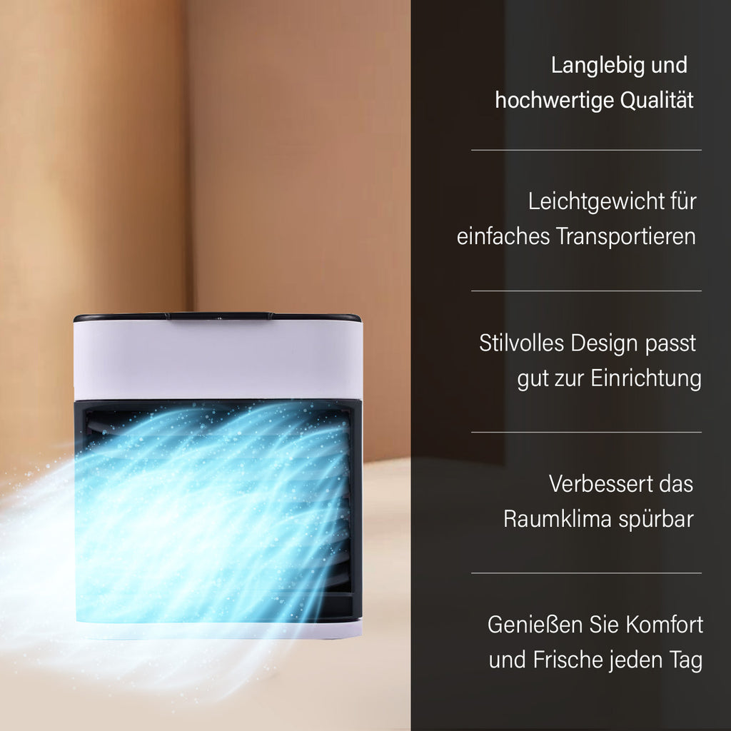 Luftkühler mit 3 Windgeschwindigkeiten und LED-Nachtbeleuchtung
