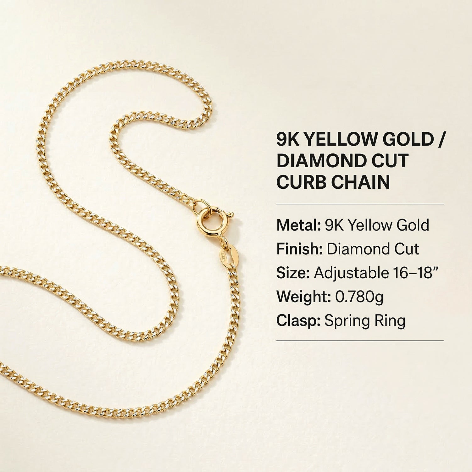 Hatton Garden Closeout - 375 Gold Panzerkette ca. 45 cm ca.