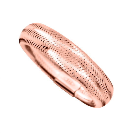 Maestro Kollektion - flexibler italienischer Ring, 585 Roségold