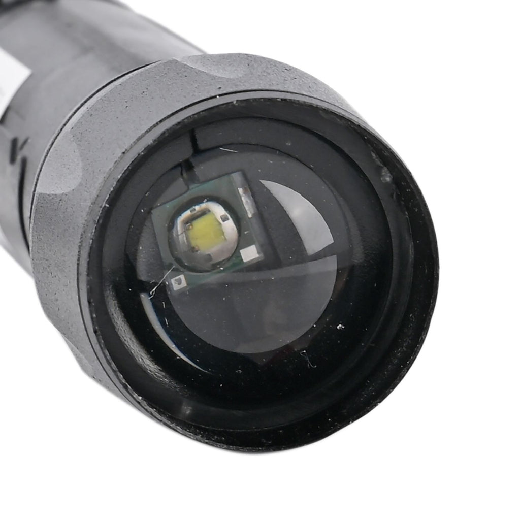 2-in-1 LED-Taschenlampe, wiederaufladbar mit COB-Licht: Drei Modi, Zoom, wasserdicht, rutschfest. 1200mAh Akku, USB-C. 9,5x10,2x2,8 cm