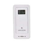 TechVision kabellose digitale Wetterstation, Innen-Außentemperatur, 18.5x12x2.5cm, Schwarz/Weiß