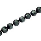 Simuliertes flexibles grünes Katzenauge Armband und 45+5cm Halskette